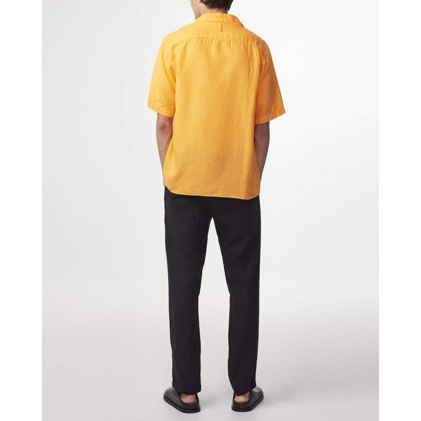 NN07SkjorteSSJulioLinen5706Orange-01