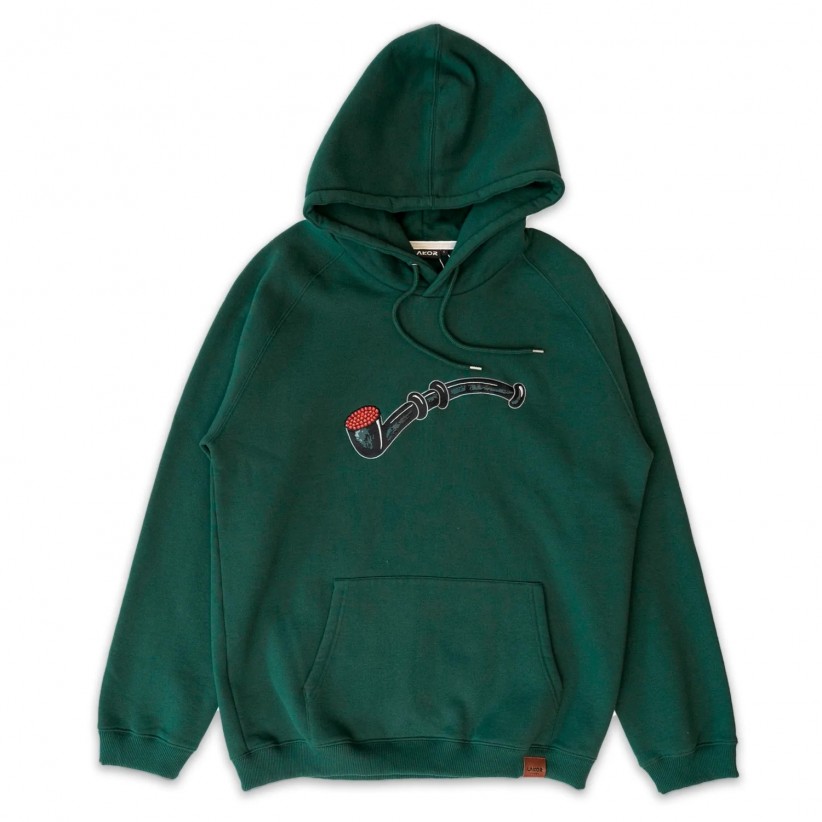 HOODIE, 'LAKRIDSPIPE' / GRØN