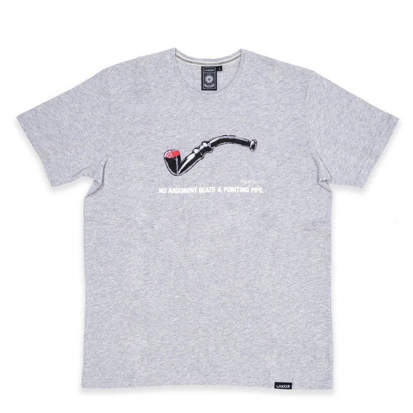 LAKOR, LAKRIDSPIPE T-SHIRT I GRÅ