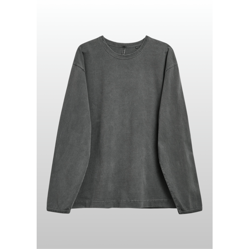 Sunflower, T-shirt LS, Heavy Jersey LS 2057, Faded Black 
