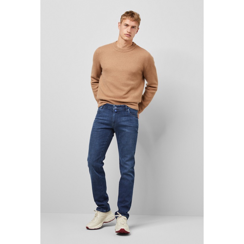 M5, SLIM STRETCH JEANS I BLÅ