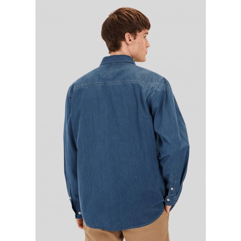 CamelActiveSkjorteAlloverPrintBlue-01