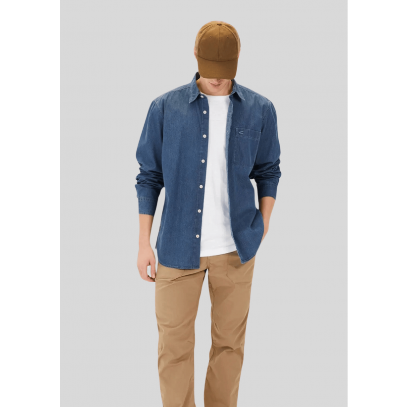 CamelActiveSkjorteAlloverPrintBlue-01