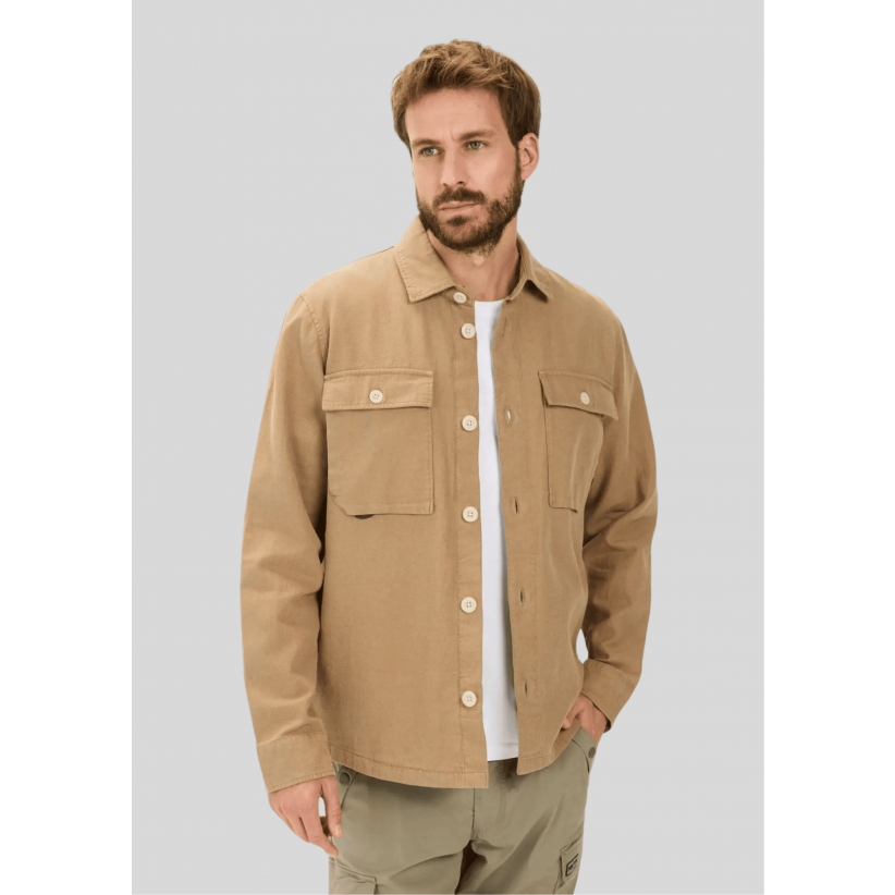 CamelActiveOvershirtLinenCottonOvershirtBrown-01