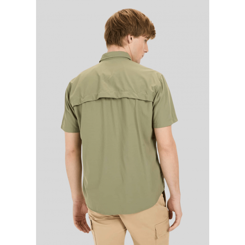 CamelActiveSkjorteSSCoolingEffectShirtGreen-01