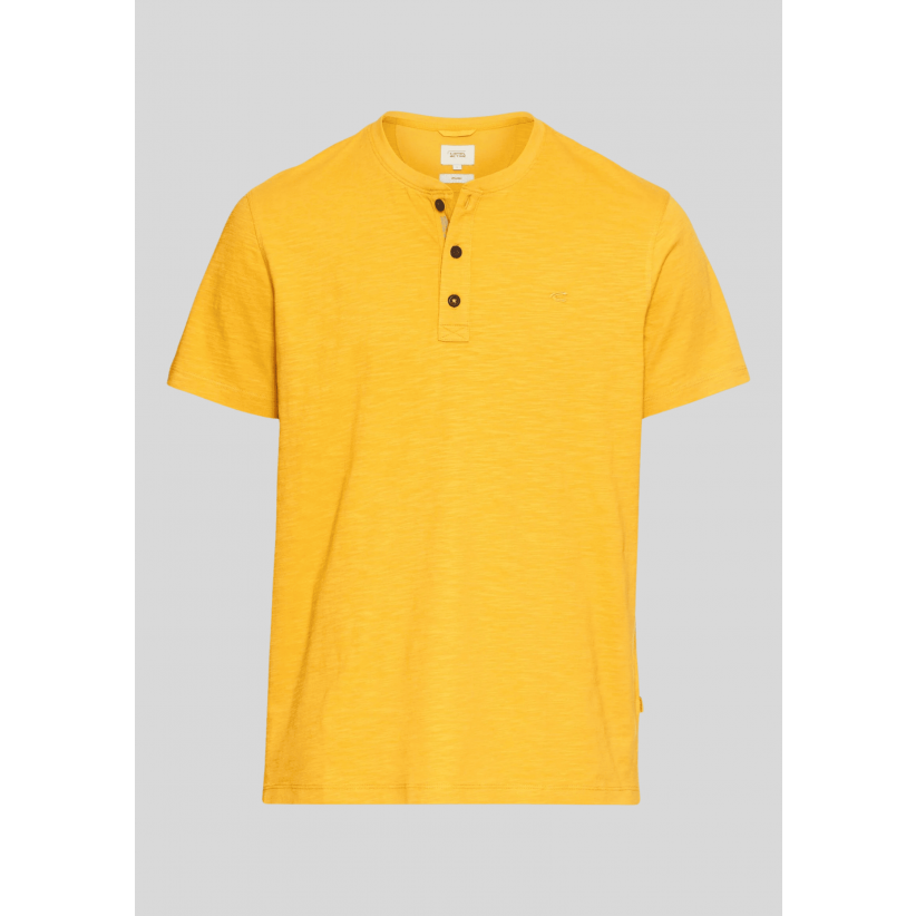 Camel Active, T-shirt, Henley, Yellow
