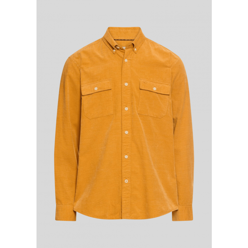 Camel Active, Skjorte, Corduroy Pocket, Orange