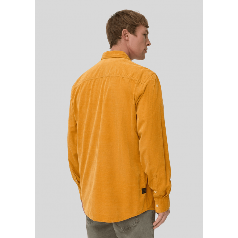CamelActiveSkjorteCorduroyPocketOrange-01