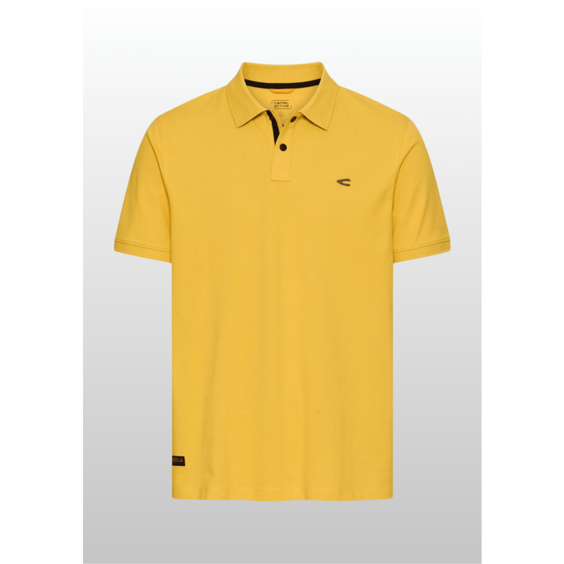 Camel Active, Polo, Cotton-Stretch, Yellow