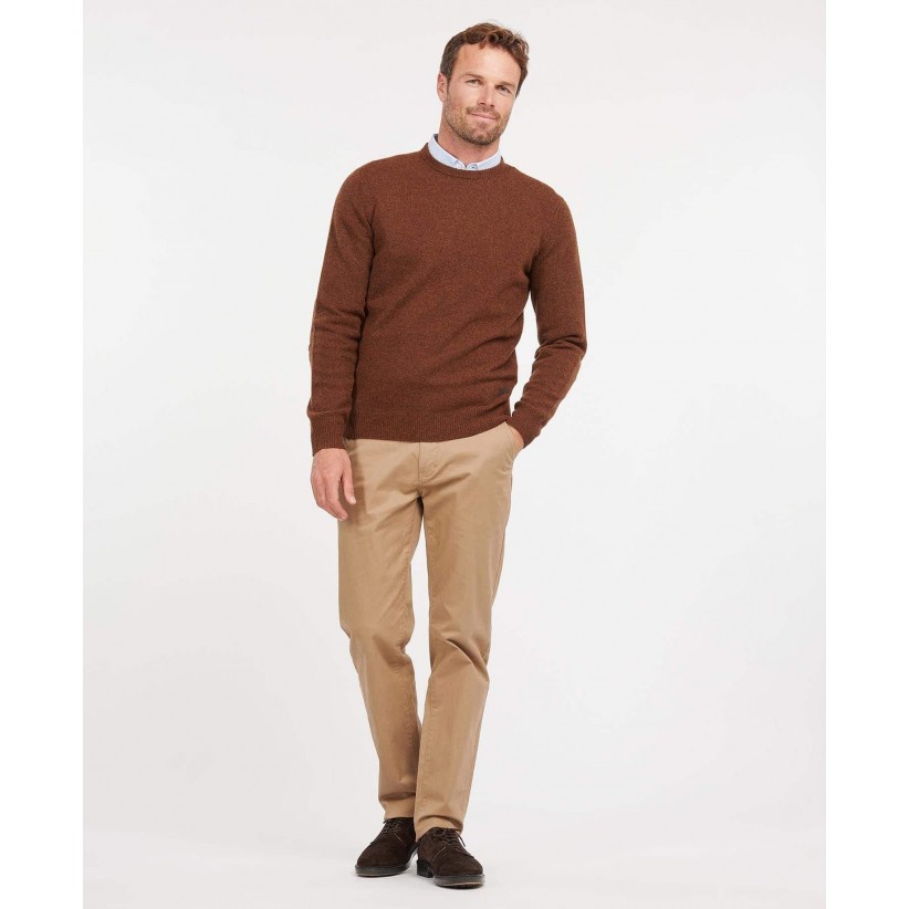 Barbour, Strik, Patch Crewneck, Brun 