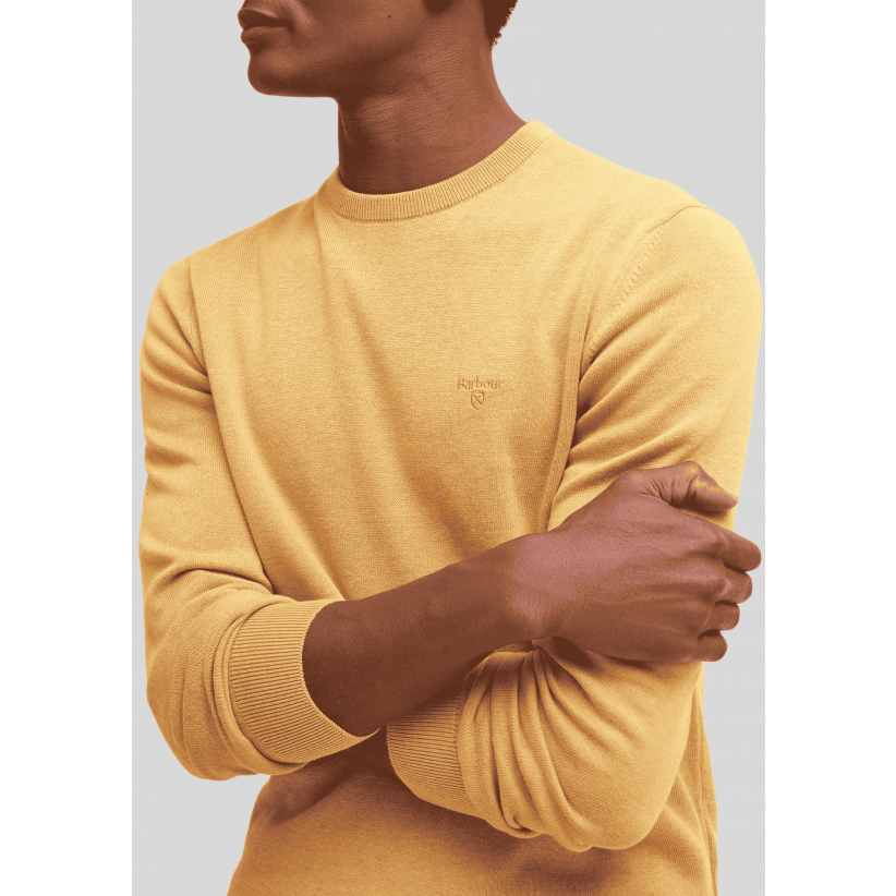 BarbourStrikPimaCottonCrewNeckSweaterHoneyGold-01