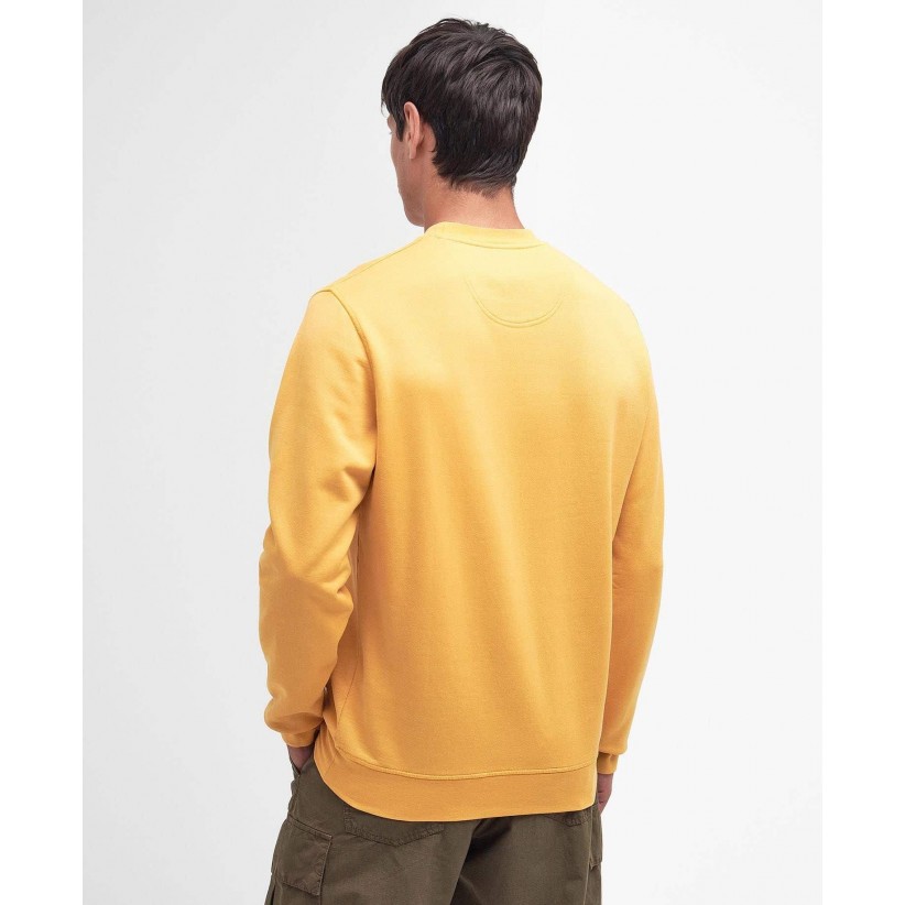 BarbourSweatshirtFarnwothCrewHoneyGold-01