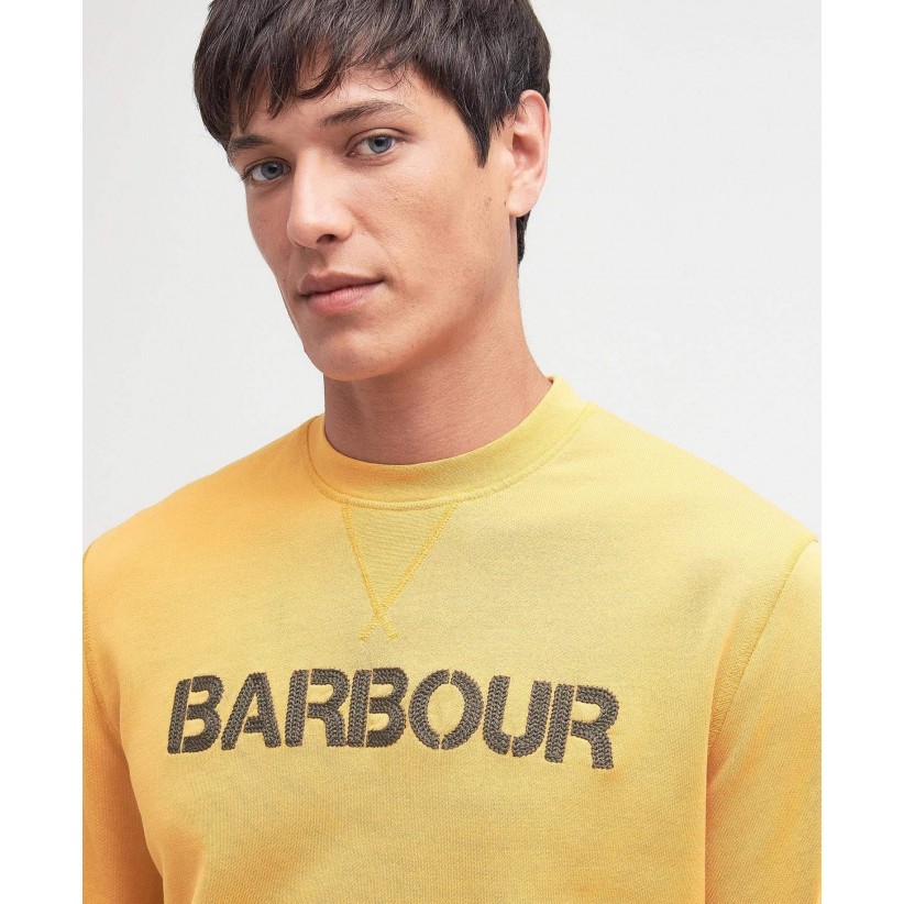 BarbourSweatshirtFarnwothCrewHoneyGold-01