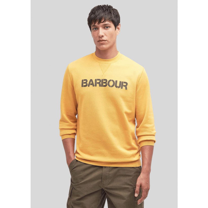 BarbourSweatshirtFarnwothCrewHoneyGold-01