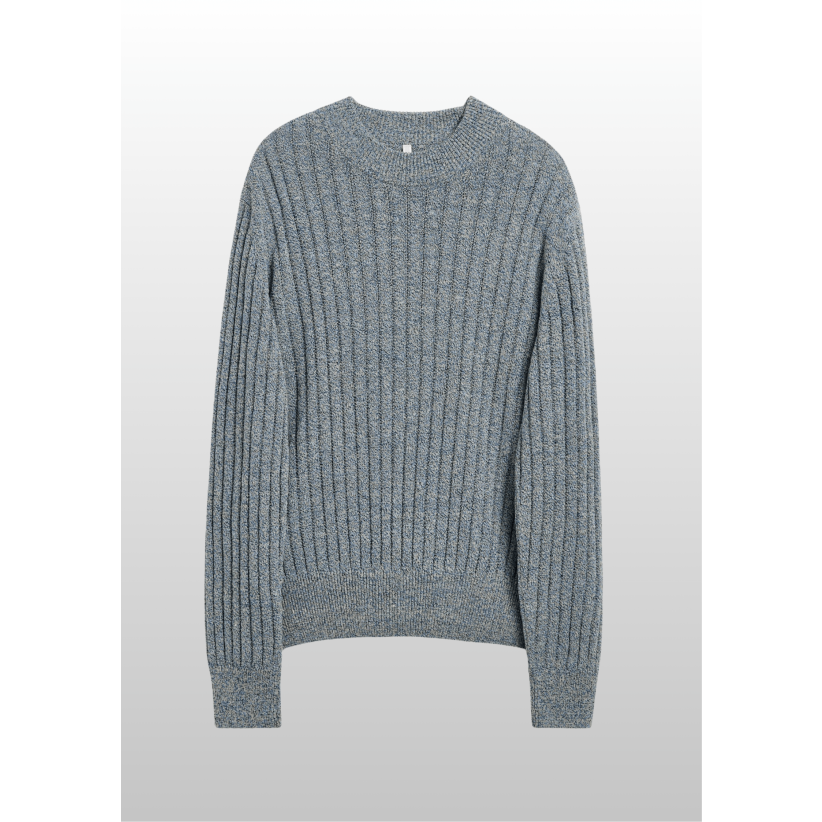 Sunflower, Strik, Moon Linen Sweater 3084, Blue Moulines