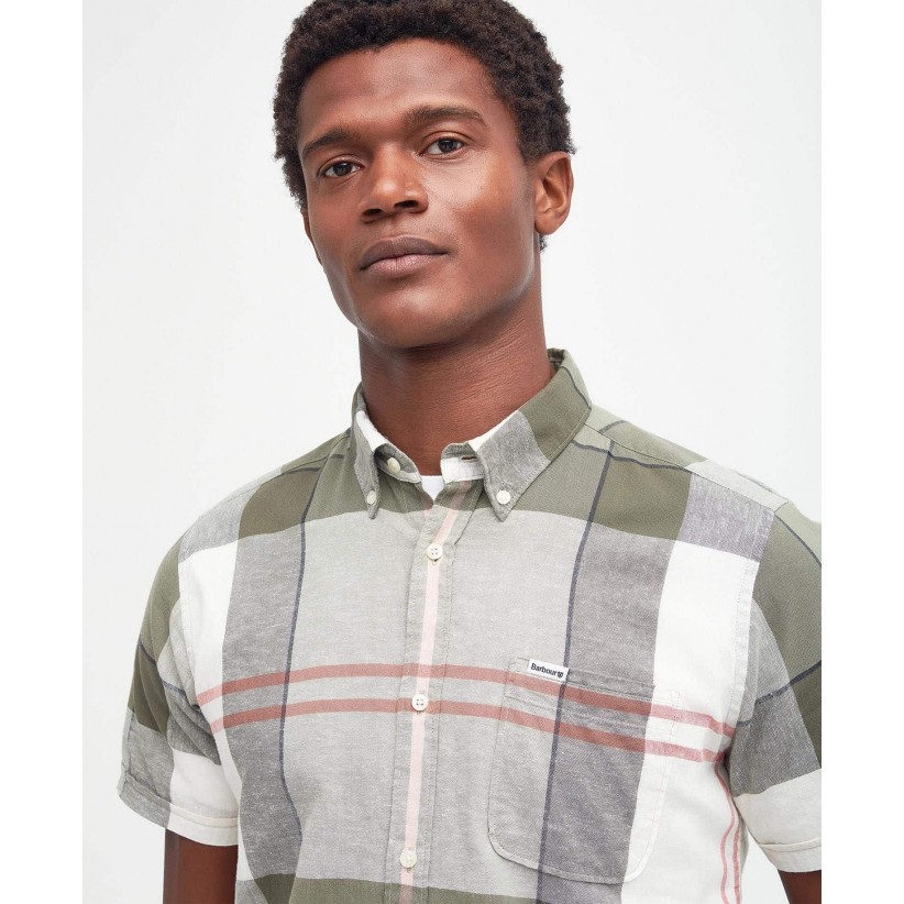BarbourSkjorteSSDouglasOliveTartan-01