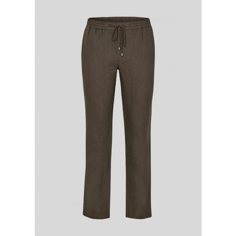 Sand Copenhagen, Bukser, Jason S Linen Pant, Cinnamon Brown 