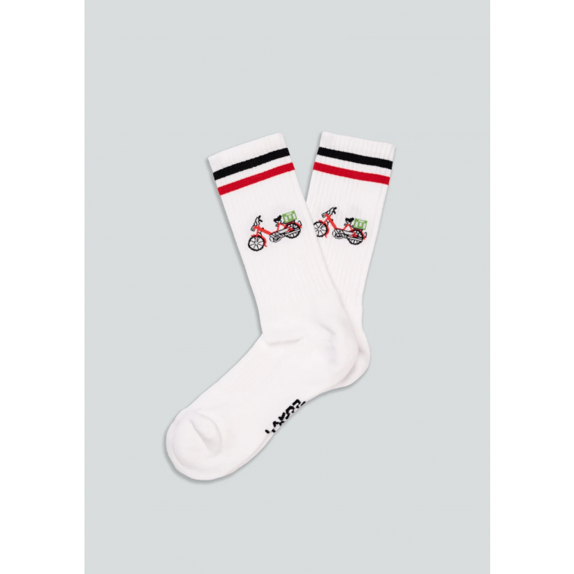 Lakor, Strømper, Red Maxi, Star White 