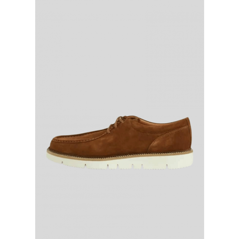 Garment Project, Sko, Elio Vibram Low, Cognac Suede 