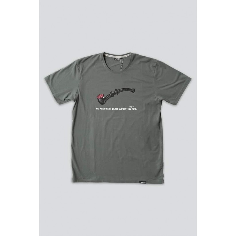 LAKOR, LAKRIDSPIBE T-SHIRT I GRÅ 
