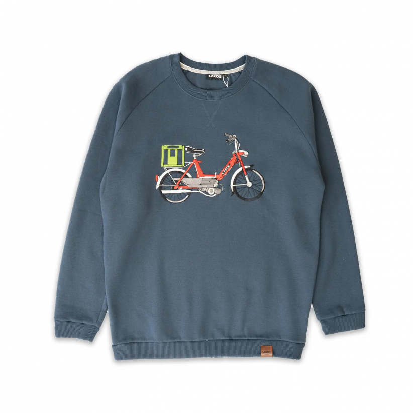 LAKOR, RED PUCH SWEATSHIRT I NAVY