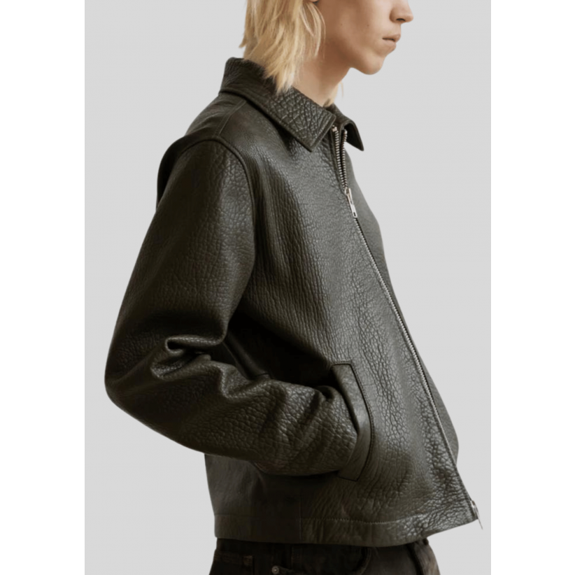 SunflowerJakkeShortLeatherJacket6031Jade-01