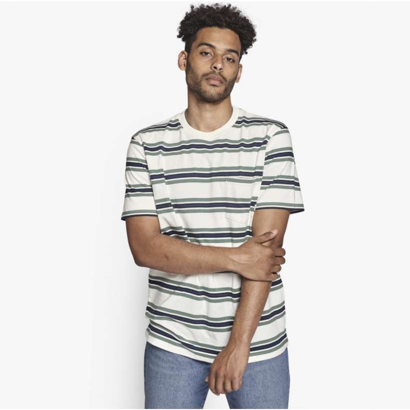 T-SHIRT, SOMA STRIPE / OFF WHITE