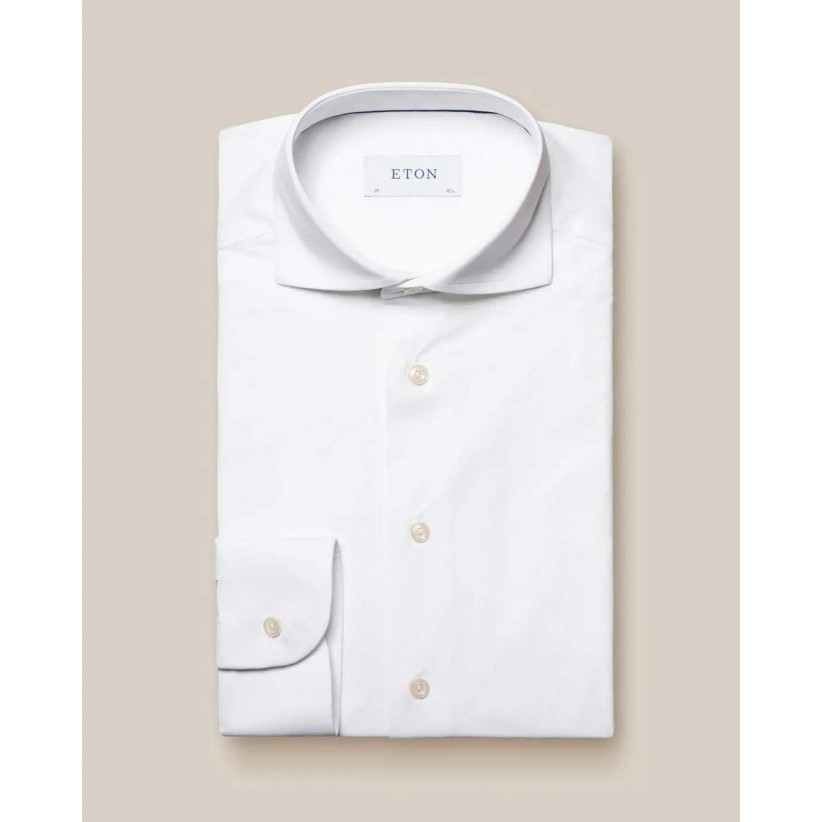 ETON, 4-WAY-STRETCH SKJORTE, CONTEMPORY I HVID 