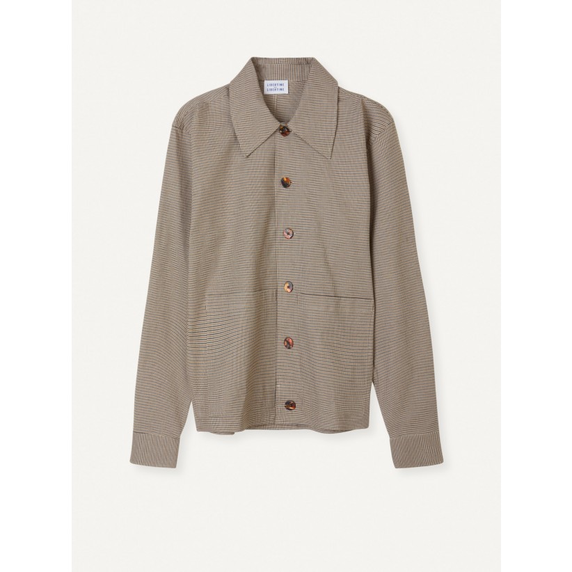 LIBERTINE, SPIDER OVERSHIRT I BRUN