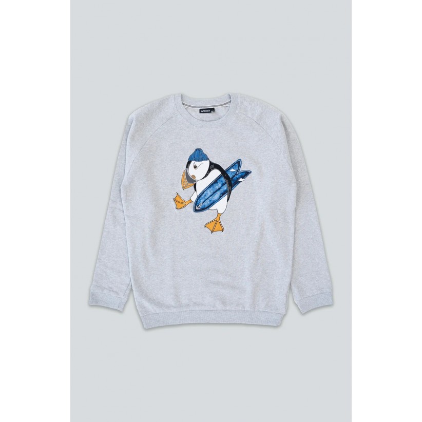 LAKOR, SURFS UP SWEATSHIRT I GRÅ
