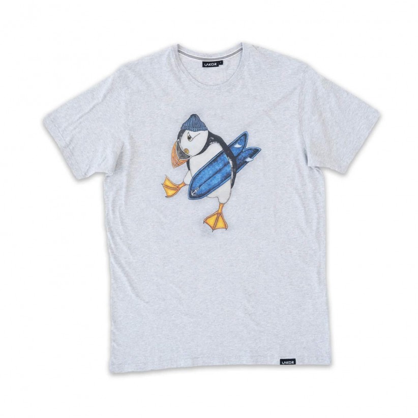 LAKOR, SURFS UP T-SHIRT I GRÅ