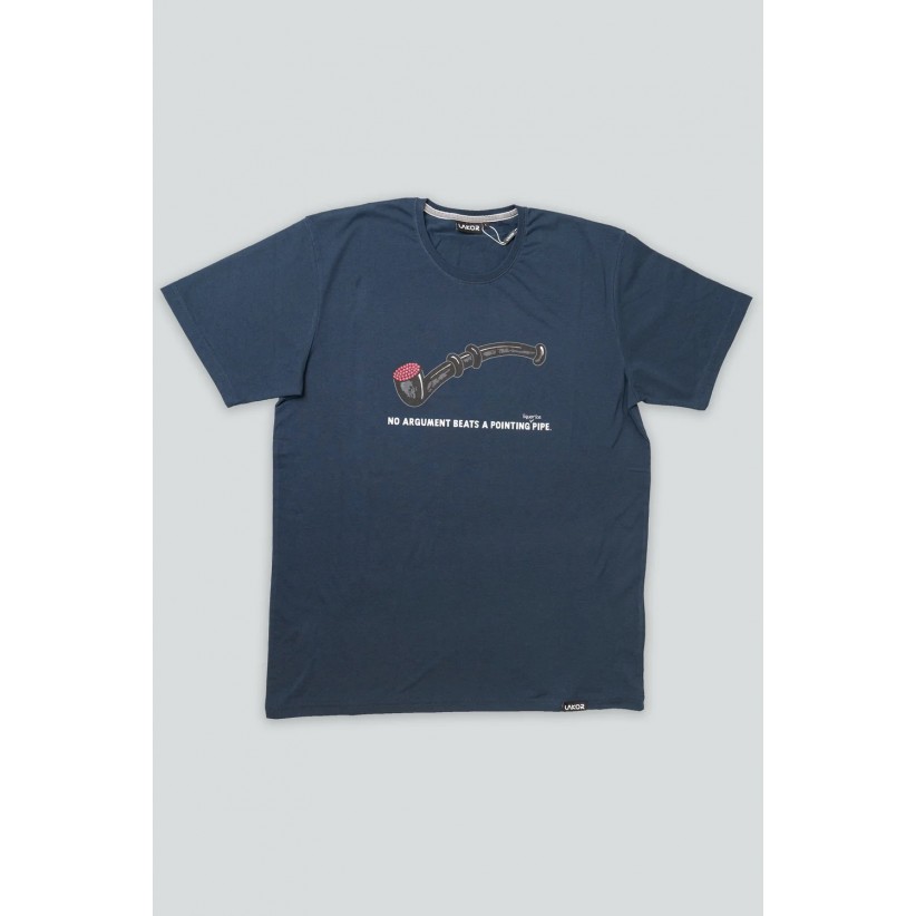 LAKOR, LAKRIDSPIBE T-SHIRT I NAVY 