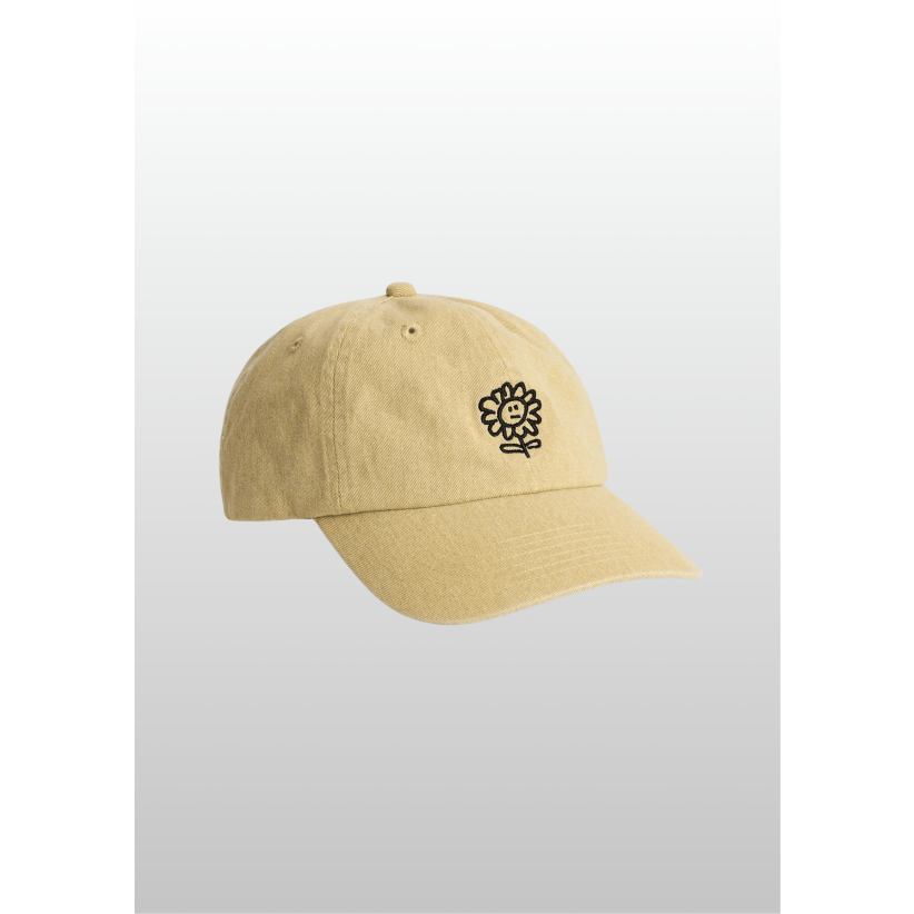Sunflower, Kasket, Distressed Dad Cap, Sand