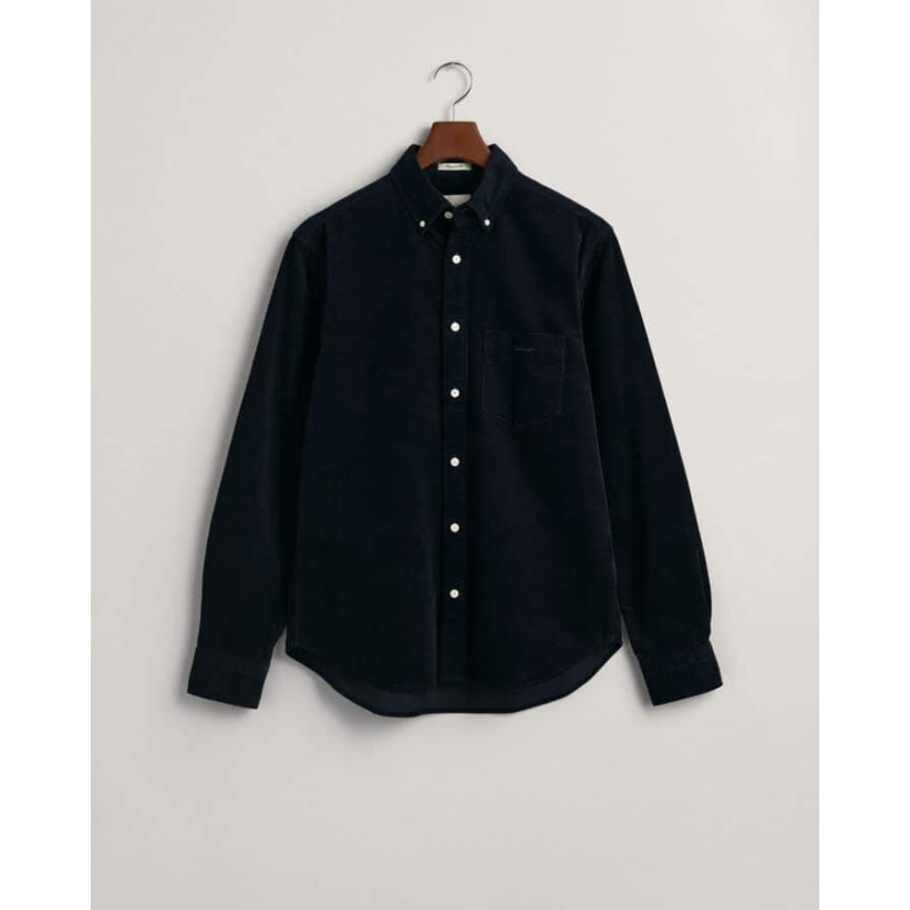 Gant, Skjorte, Fløjl, Navy 