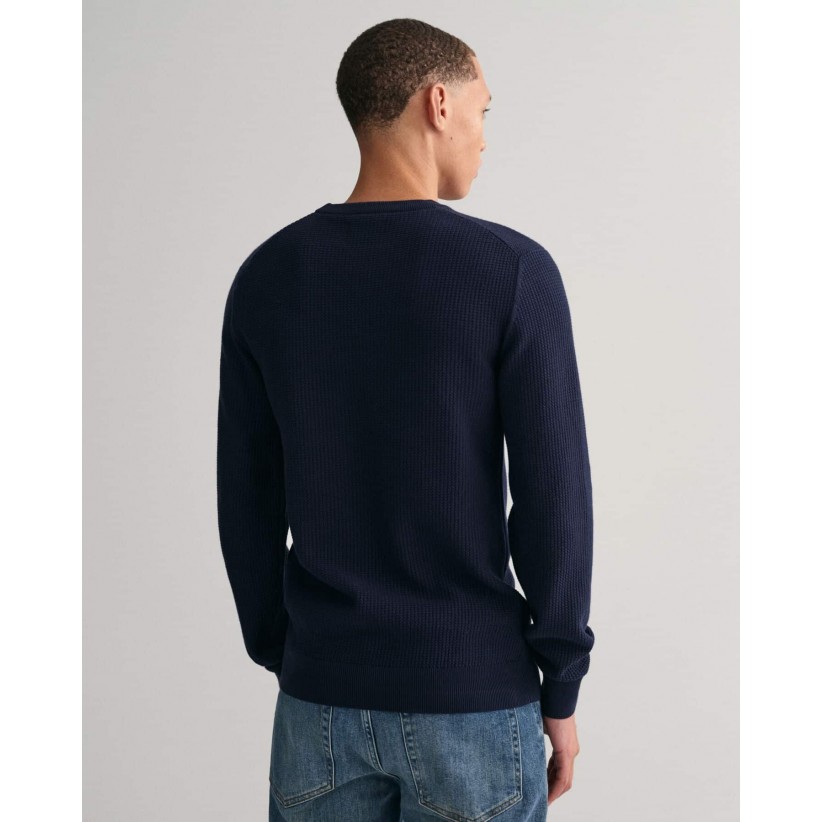GantStrikCrewneckNavy-01