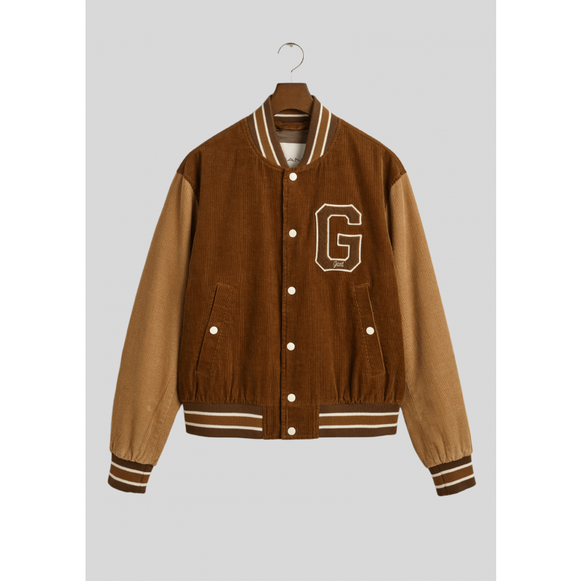 Gant, Overtøj, Varsity Cord Jacket, Cacao Brown