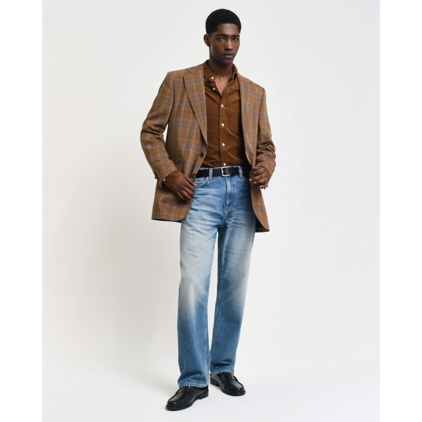 GantSkjorteCorduroyShirtCacaoBrown-01