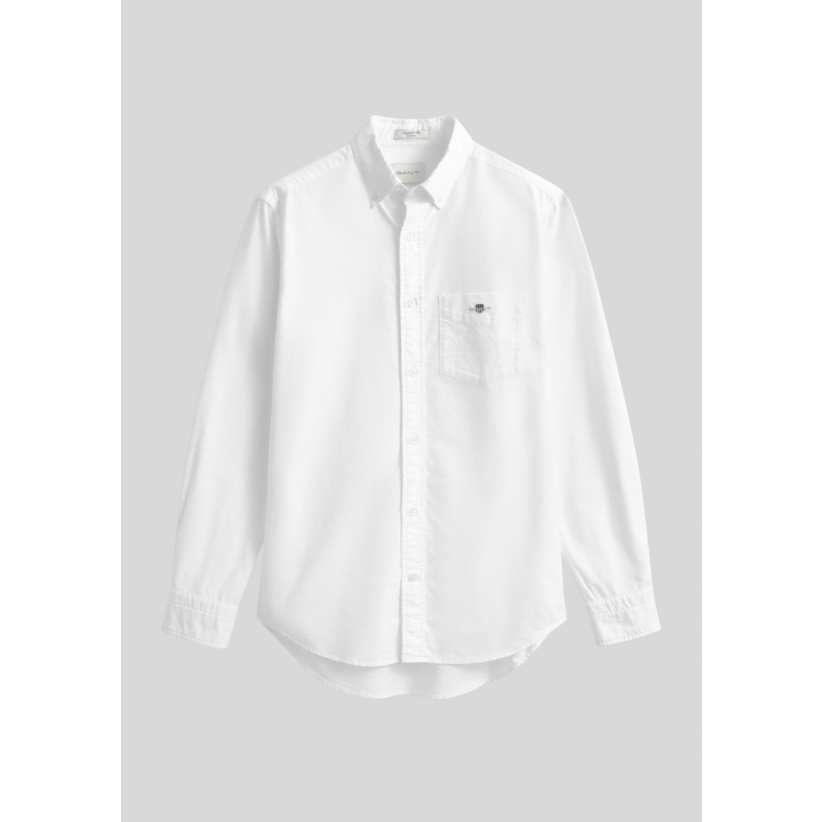 Gant, Skjorte, Regular Classic Oxford Shirt, White