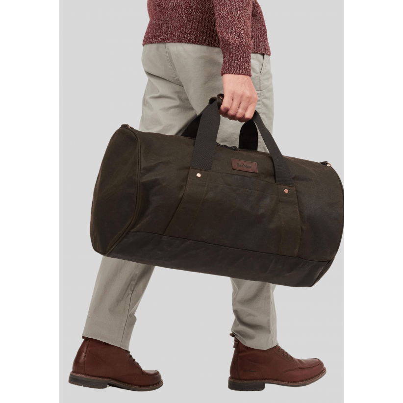 BarbourTaskeExplorerWaxDuffleBagOlive-01