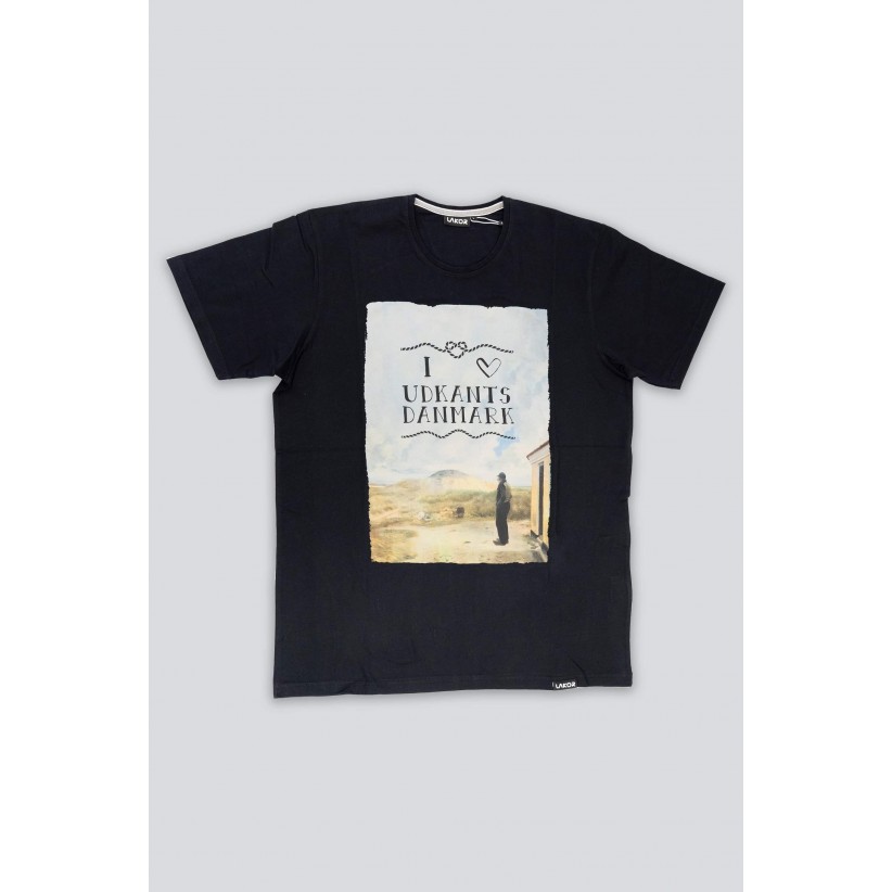 LAKOR, UDKANT T-SHIRTS I SORT 