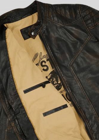 Milestone, Overtøj, Arlington Leather Jacket, Black milestoneovertjarlingtonleatherjacketblack-00