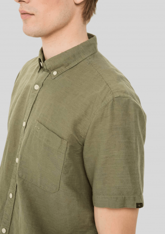 camelactiveskjortesslinencottonshirtdarkgreen-00