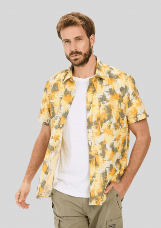 camelactiveskjortesstexturedpatternyellow-00