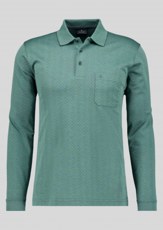 RagmanPoloLangrmetMicrofiberJacqaurdMossGreen-20
