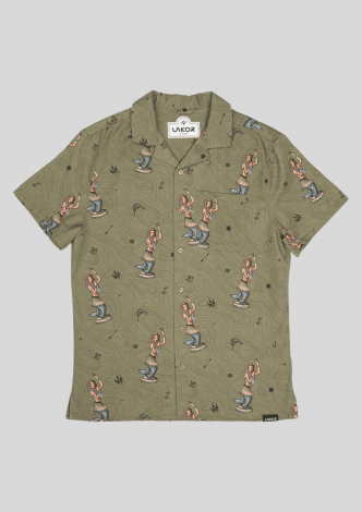 LakorSkjorteSSDashboardHulaShirtDeepLichenGreen-20