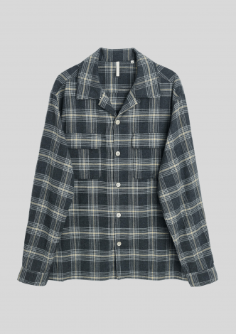 SunflowerSkjortePocketShirt1210GreyCheck-20