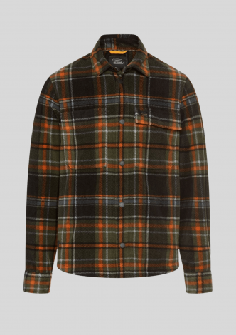 CamelActiveOvershirtCheckedOvershirtArmyOrange-20