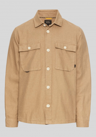 CamelActiveOvershirtLinenCottonOvershirtBrown-20