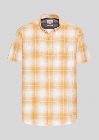 CamelActiveSkjorteSSCheckedShirtOrange-20