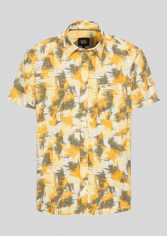 CamelActiveSkjorteSSTexturedPatternYellow-20